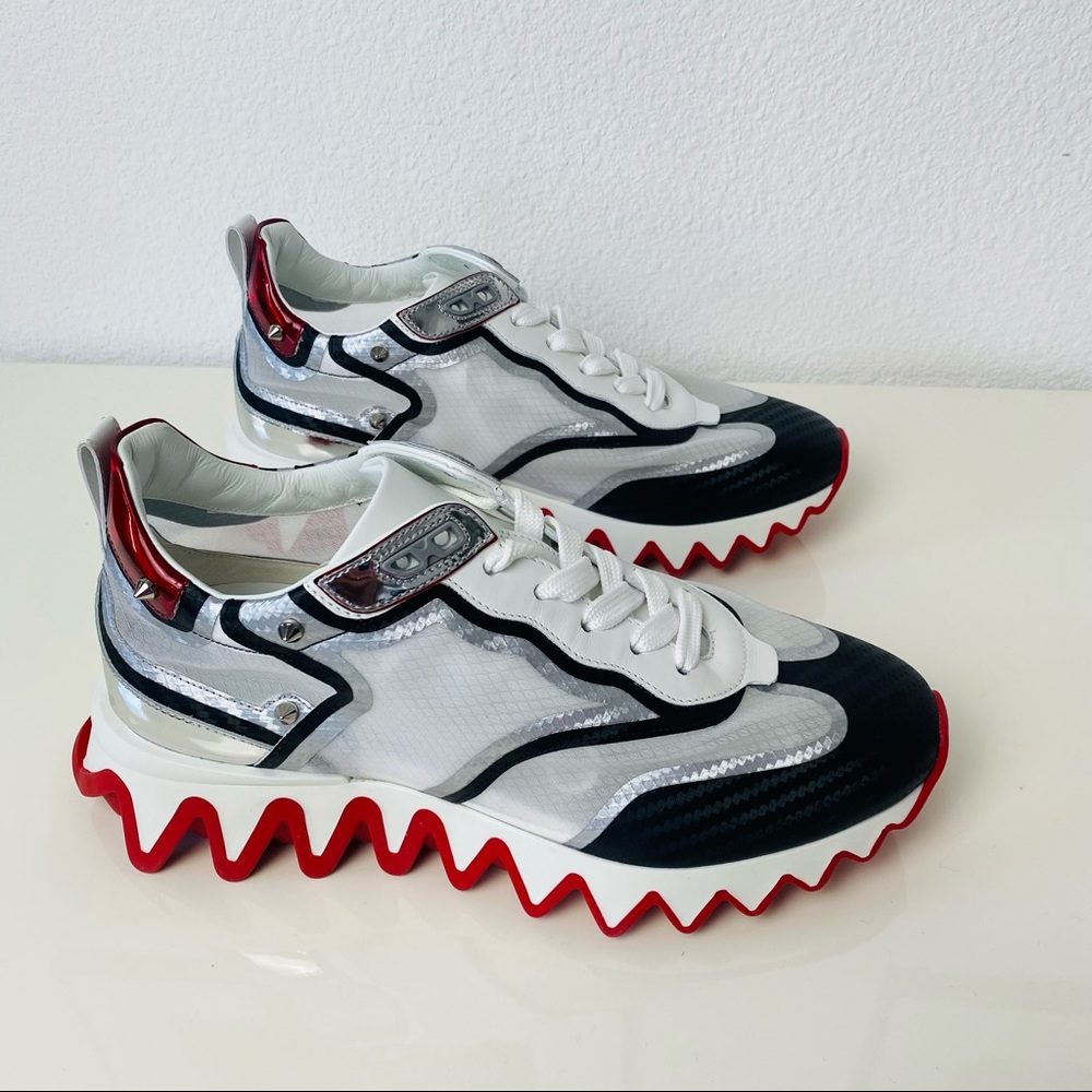 Christian Louboutin Sharkina Spike Low Top Sneaker - Picture 2 of 9